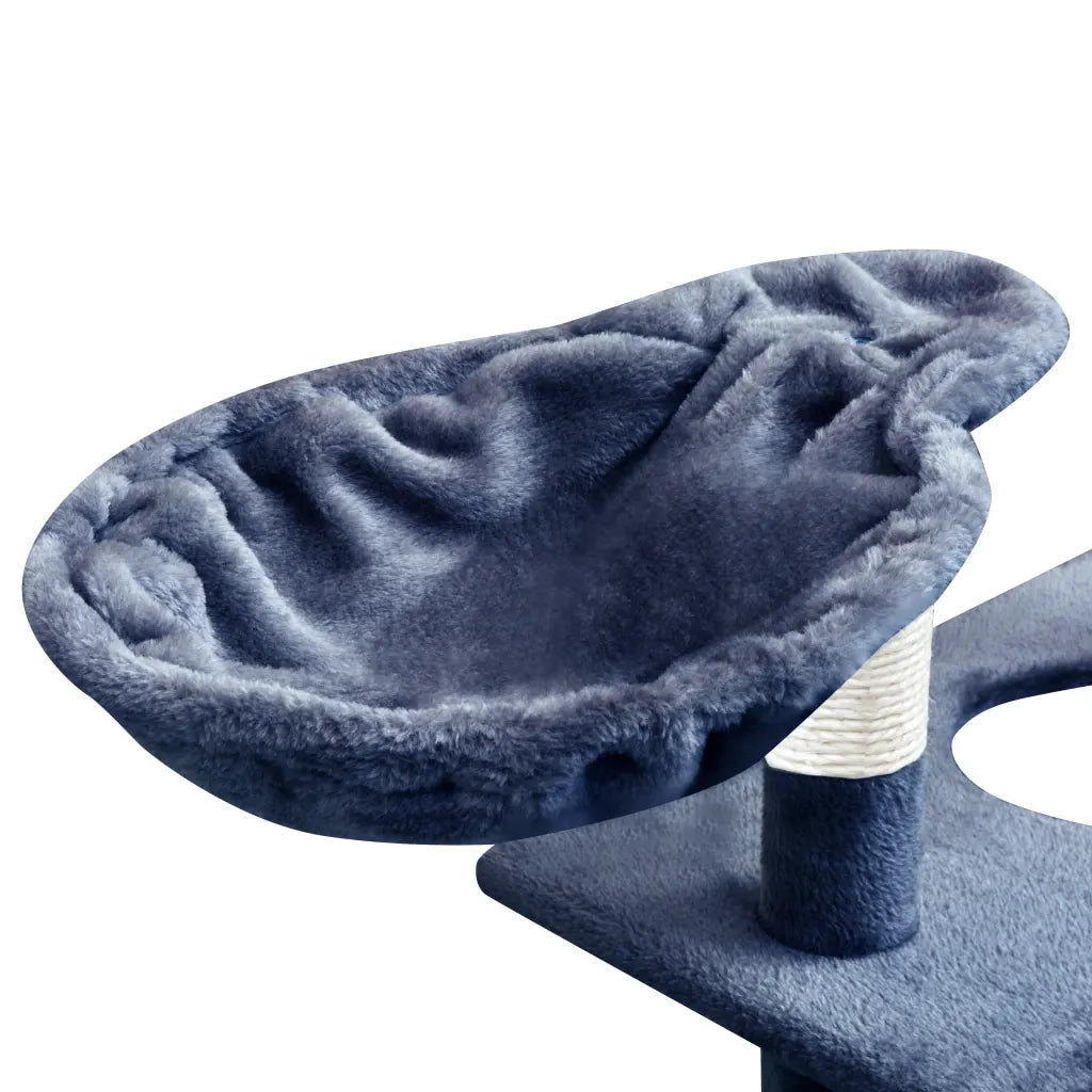 Albero per Gatti con Tiragraffi Sisal 150 cm Blu Scuro CFW9786833