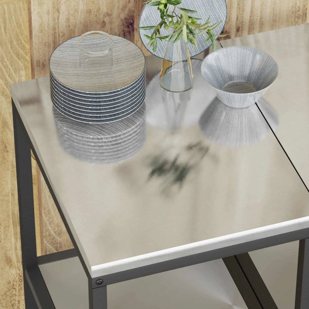 Stoccaggio in cucina Argento 40 x 50 x 92 cm Acciaio 874972