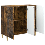 Credenza | Madia | Buffet da pranzo | Armadio da pranzo Rovere Fumo 89 x 34,5 x 80 cm Legno ingegnerizzato