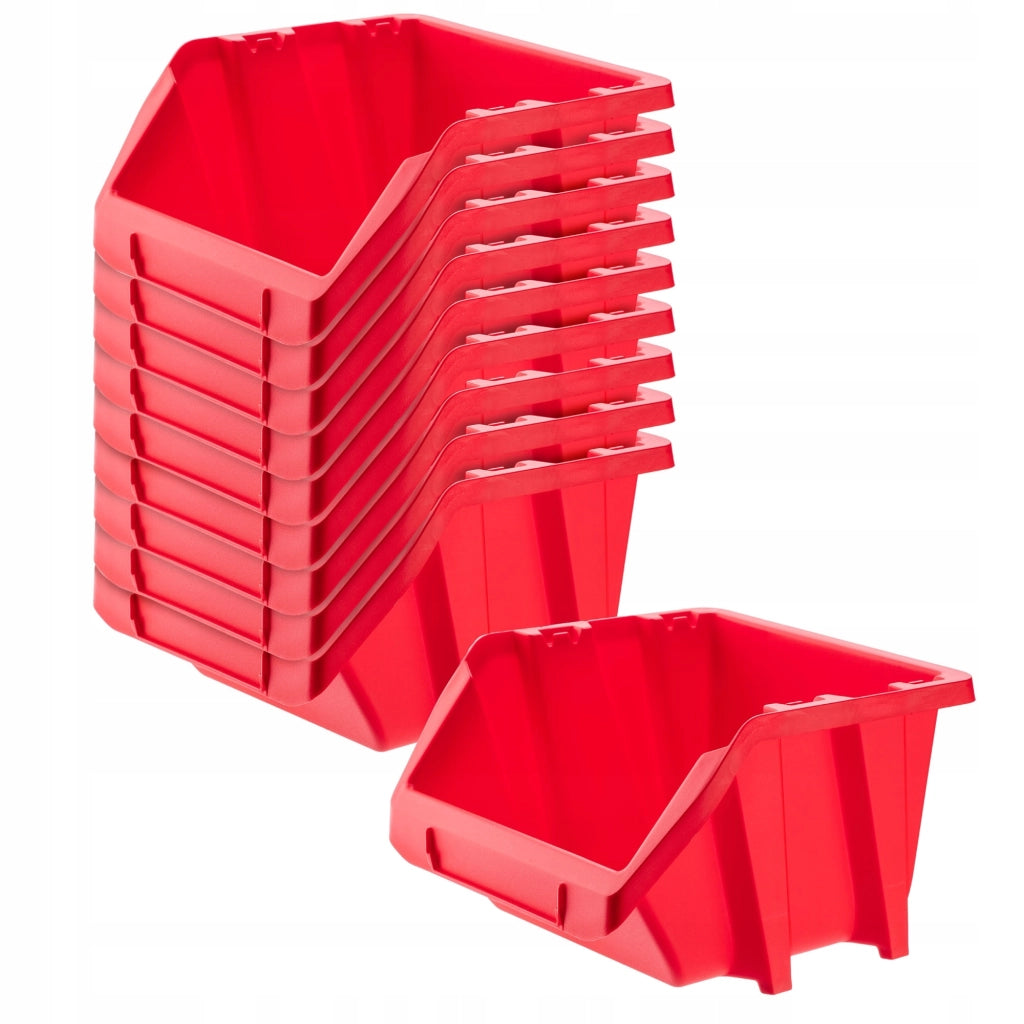 Set di 10 vassoi portaoggetti da officina KADAX, dimensioni: 187x158 mm.
