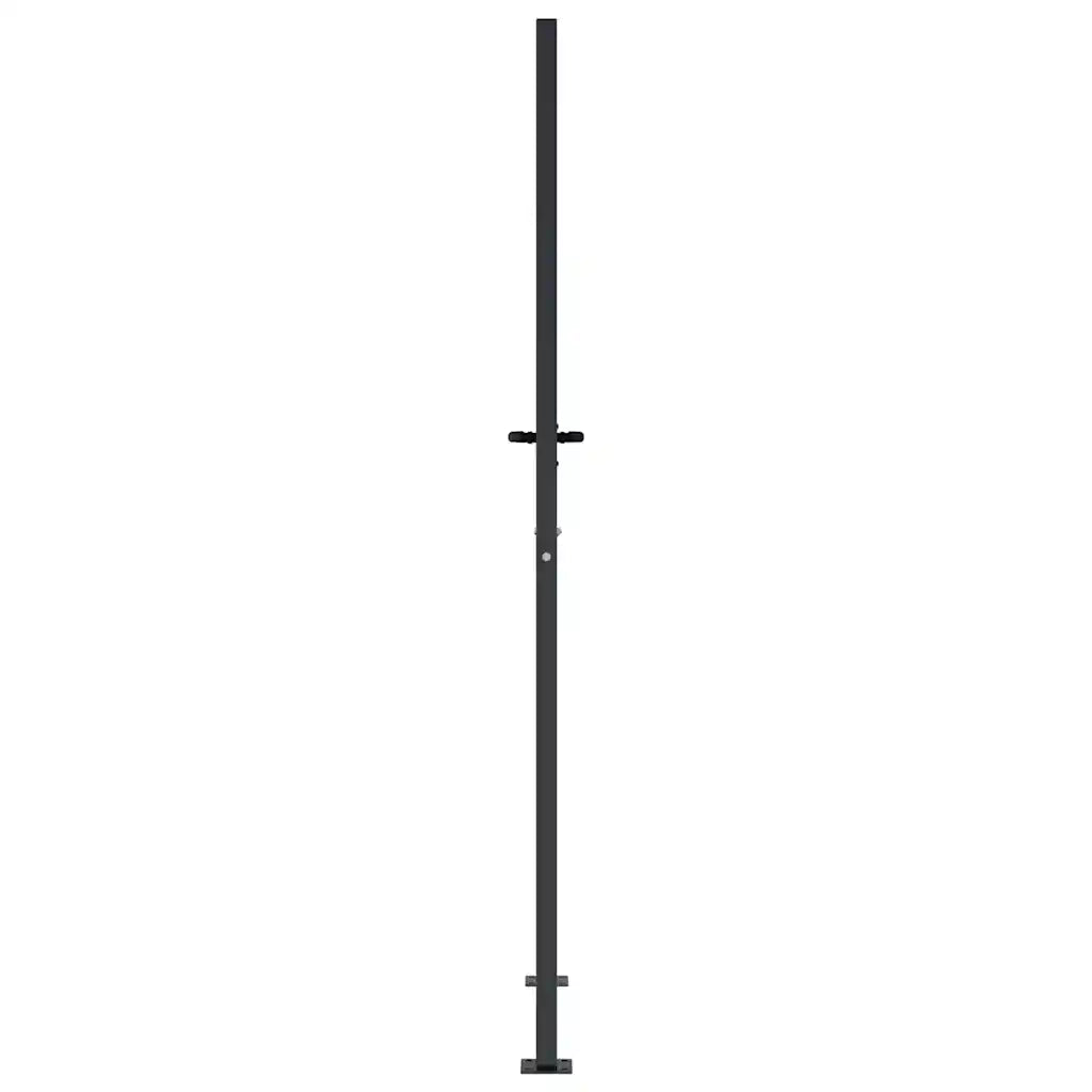 Cancello da giardino antracite 100x200 cm in acciaio con design ad albero CFW4159535
