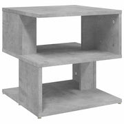 Tavolino | Tavolo laterale Grigio Cemento 40x40x40 cm in Legno Multistrato