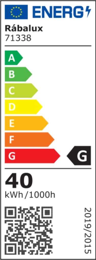 Plafoniera LED Rabalux Henli2 moderna nera 66cm 40W 3000K