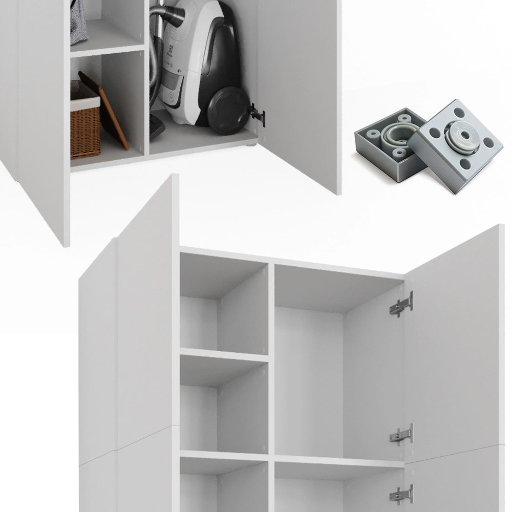 Vicco Scaffale per file Bianco 80 x 182.4 cm