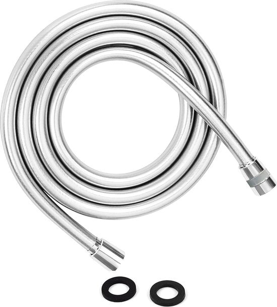 Doucheslang 300 cm - Doucheslang PVC con alta pressione, con protezione doppia da rotazione, flessibile e resistente alle pieghe, doucheslang in materiali sintetici - Connettiors universali G ½ pollice Dimensioni (300 cm)