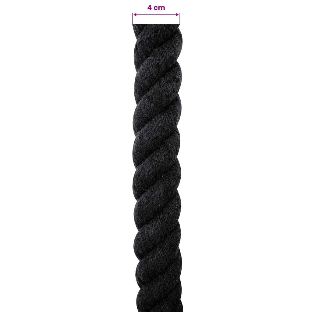 Corda di Cotone 40 mm 10 m Nero 100% Cotone 42011836