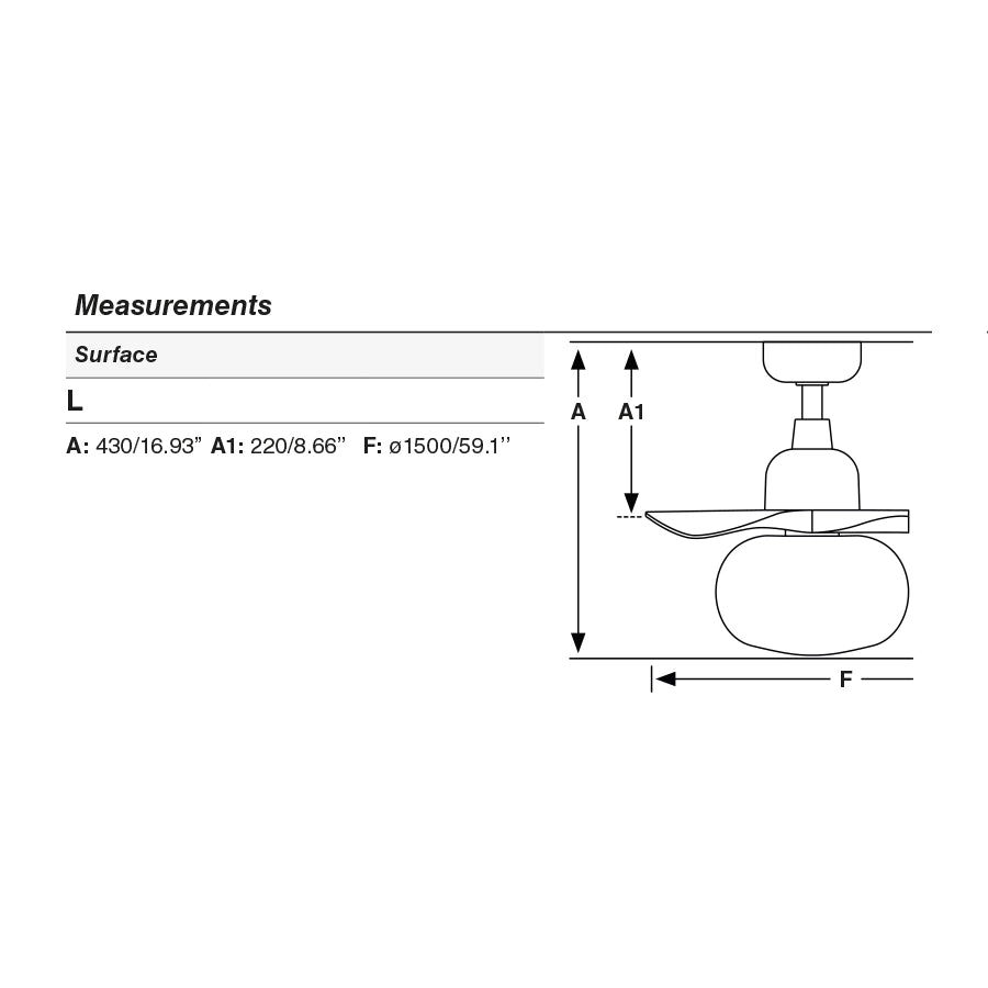 OUTWOOD L Ventilatore da soffitto de soffitto bianco/rovere IP44 E27