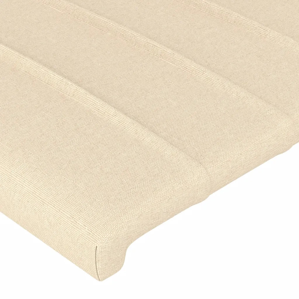 Testiera a LED-Testata con LED Crema 147x16x118/128 cm in Tessuto 867165