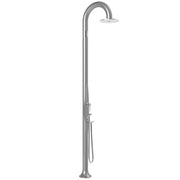 Doccia Tradizionale In Alluminio Funny Yin Top Line Con Miscelatore E Doccetta Colore Argento Cv-T345-Tl/1300