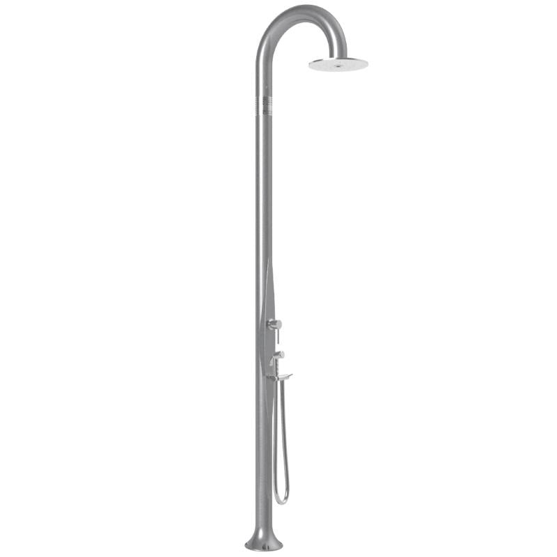 Doccia Tradizionale In Alluminio Funny Yin Top Line Con Miscelatore E Doccetta Colore Argento Cv-T345-Tl/1300