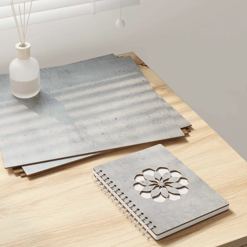 Pannelli decorativi 50 pcs Grigio cemento 30 x 30 x 0.27 cm