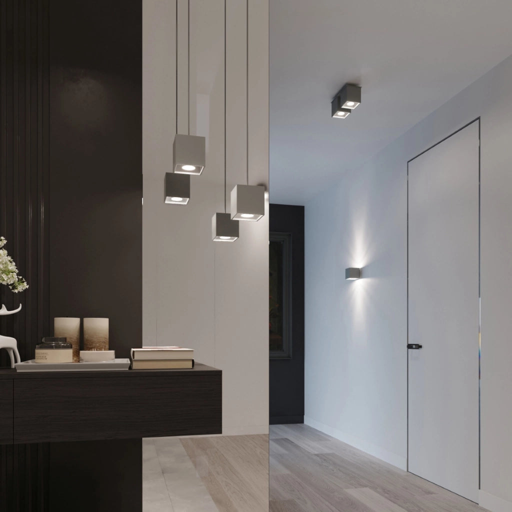 Faretto soffitto TETRIS 1 luce grigio Pure Lume GU10
