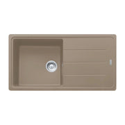 Lavello cucina 1 vasca e gocciolatoio reversibile Franke BFG61197 Oyster fragranite 97x50 cm.