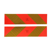 Set di 2 pellicole riflettenti a strisce per la testa del trattore del camion 57x13,5cm