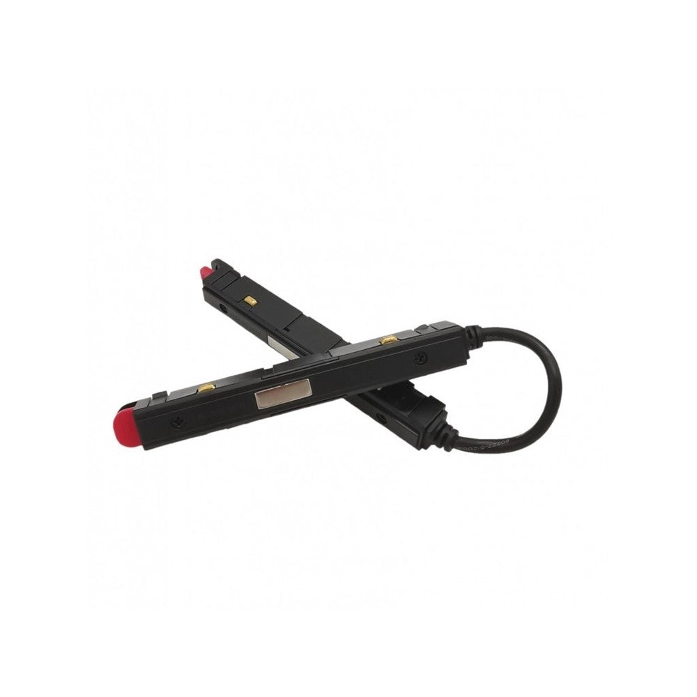 Trade Shop - Connettore Giunzione Angolare Installabile Guida Binario Magnetico Nero 48v Mk-j -