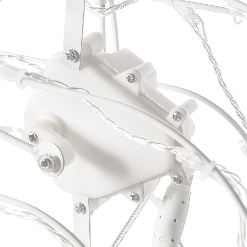 Set di 2 Decorazioni Natalizie da Esterno Renne in Varie Dimensioni con Luci LED Bianco