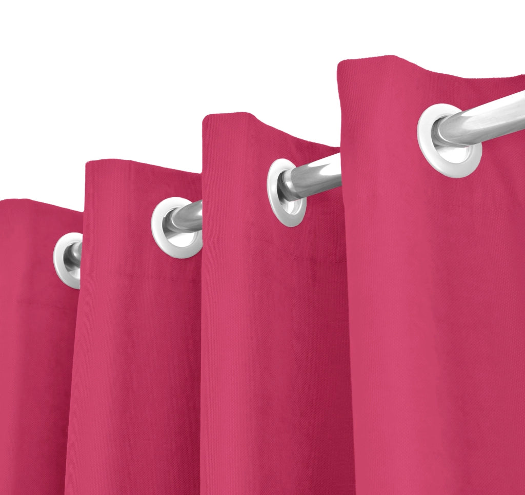 Tenda Semioscurante 140 x 290 Cm Moderne Con Occhielli  Fucsia - 1 Tenda