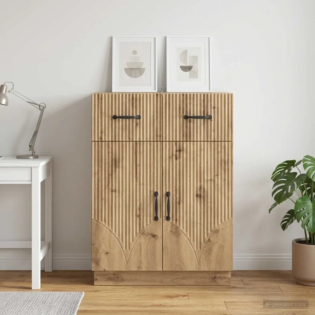 Credenza con cassetto Rovere Artigianale 66 x 34,5 x 87 cm 895334