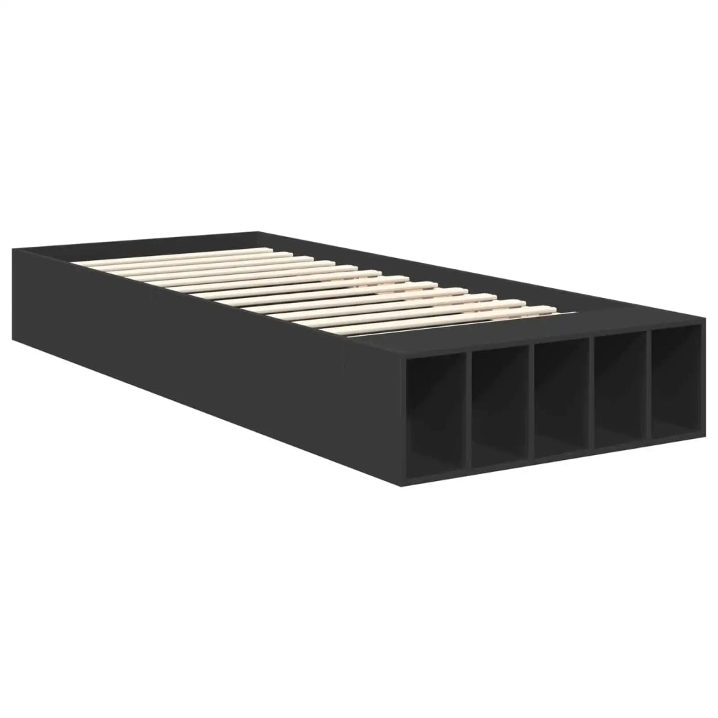 Struttura del letto Nero 100 x 200 cm Legno multistrato