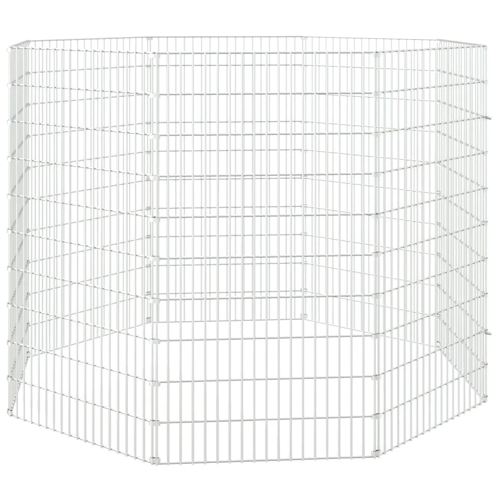 Conigliera con 8 Pannelli 54x100 cm Ferro Zincato cod mxl 53754