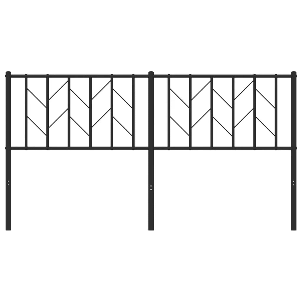 Testiera di Ricambio in Metallo Nero 160 cm 374472