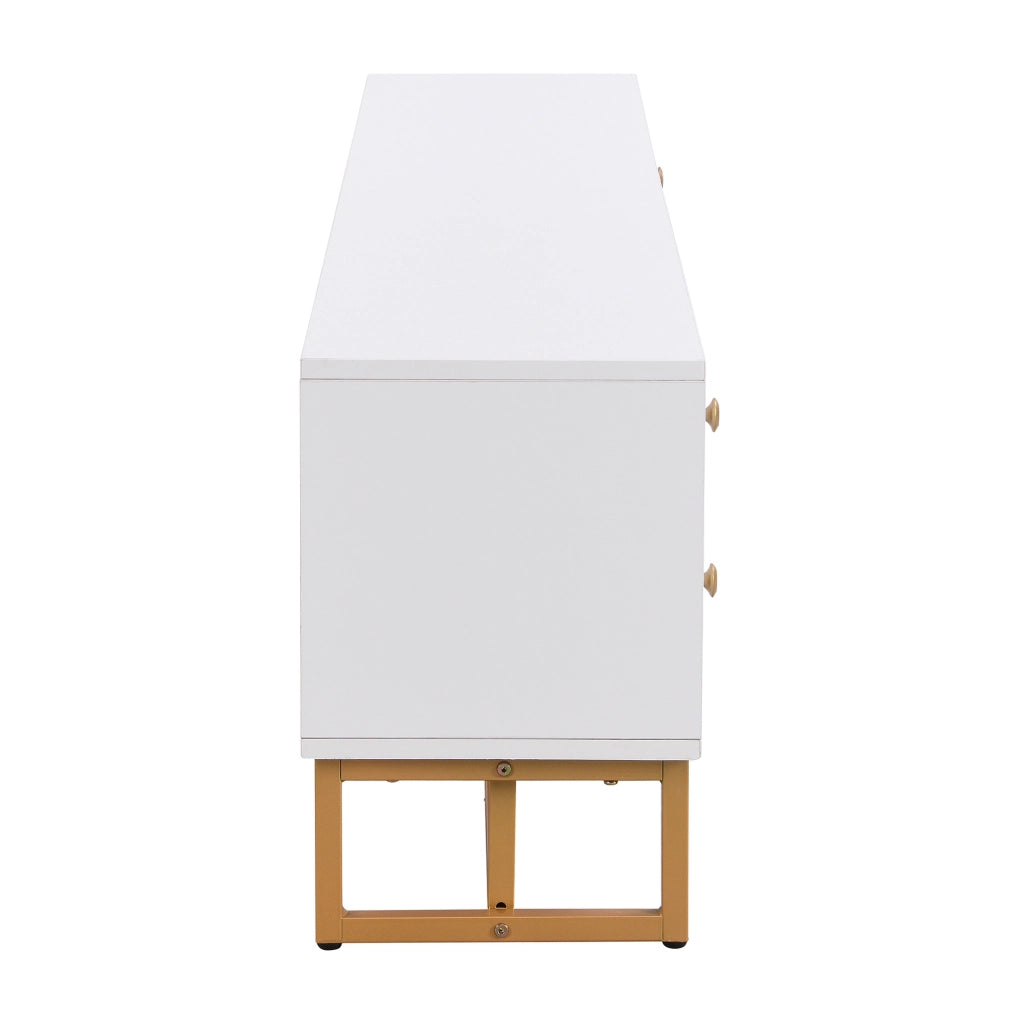 Mobile porta TV bianco 175 cm con cassetti e ante