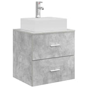 Mobile Lavabo | Armadio Lavabo da Parete Grigio Cemento 49,5 x 41 x 62,5 cm
