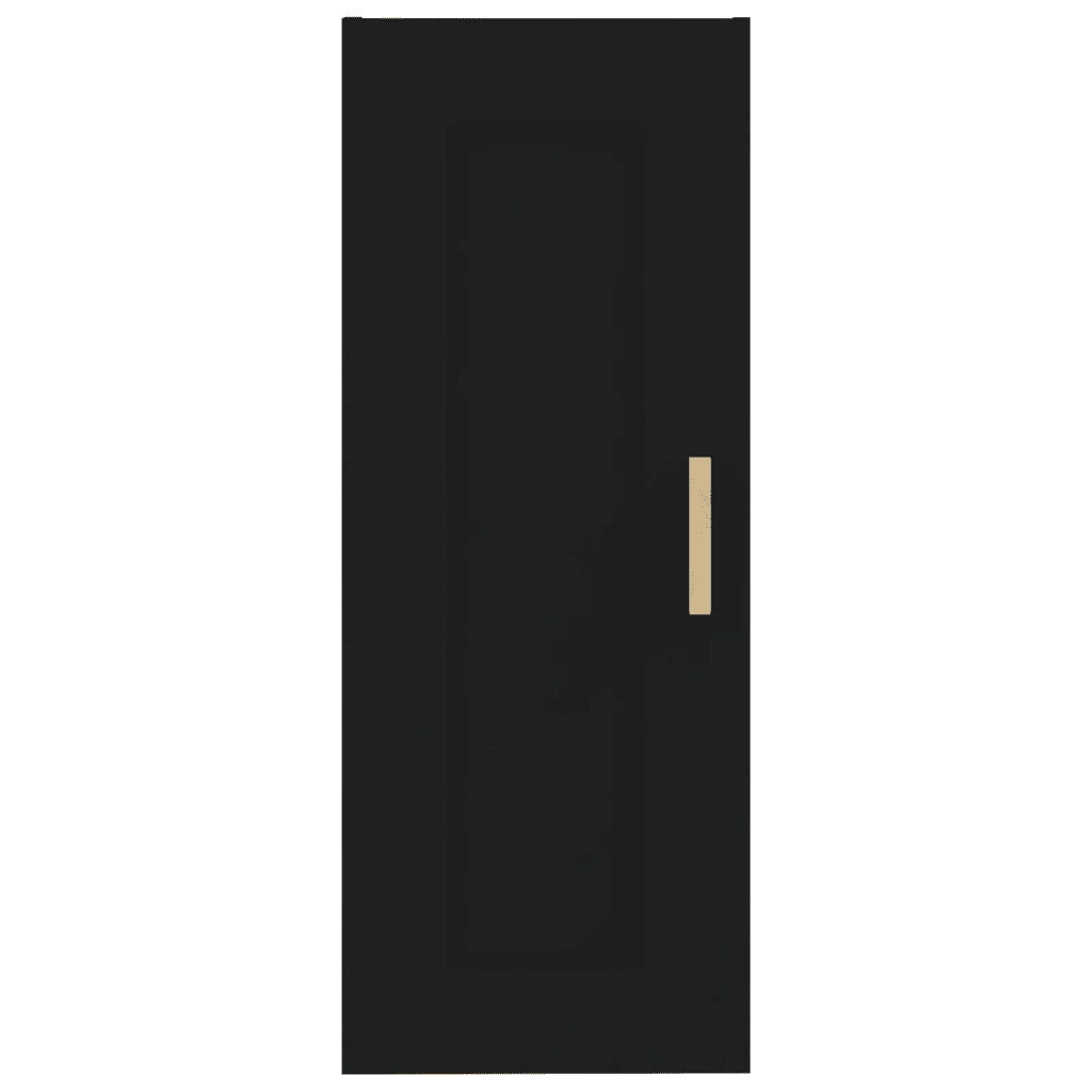 Armadietto a Muro Nero 35x34x90 cm in Legno Multistrato cod mxl 32943