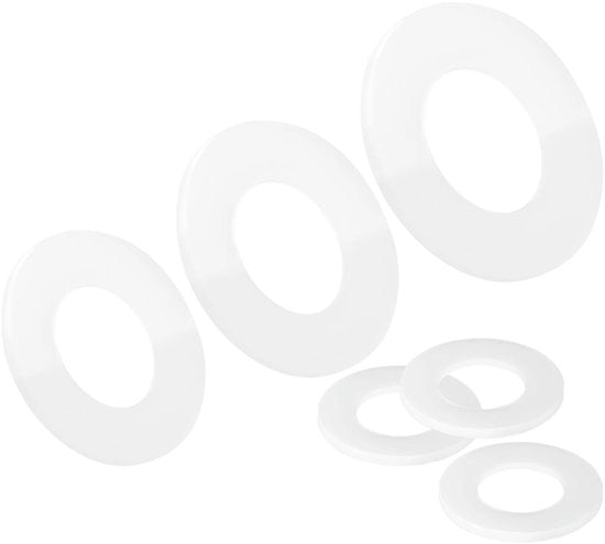 Flessibili in plastica - 20 pezzi - Isolante flaccido M10 - 10 mm ID / 20 mm OD - Demping / Assorbimento di shock - Diverse applicazioni - Isolamento flessibile