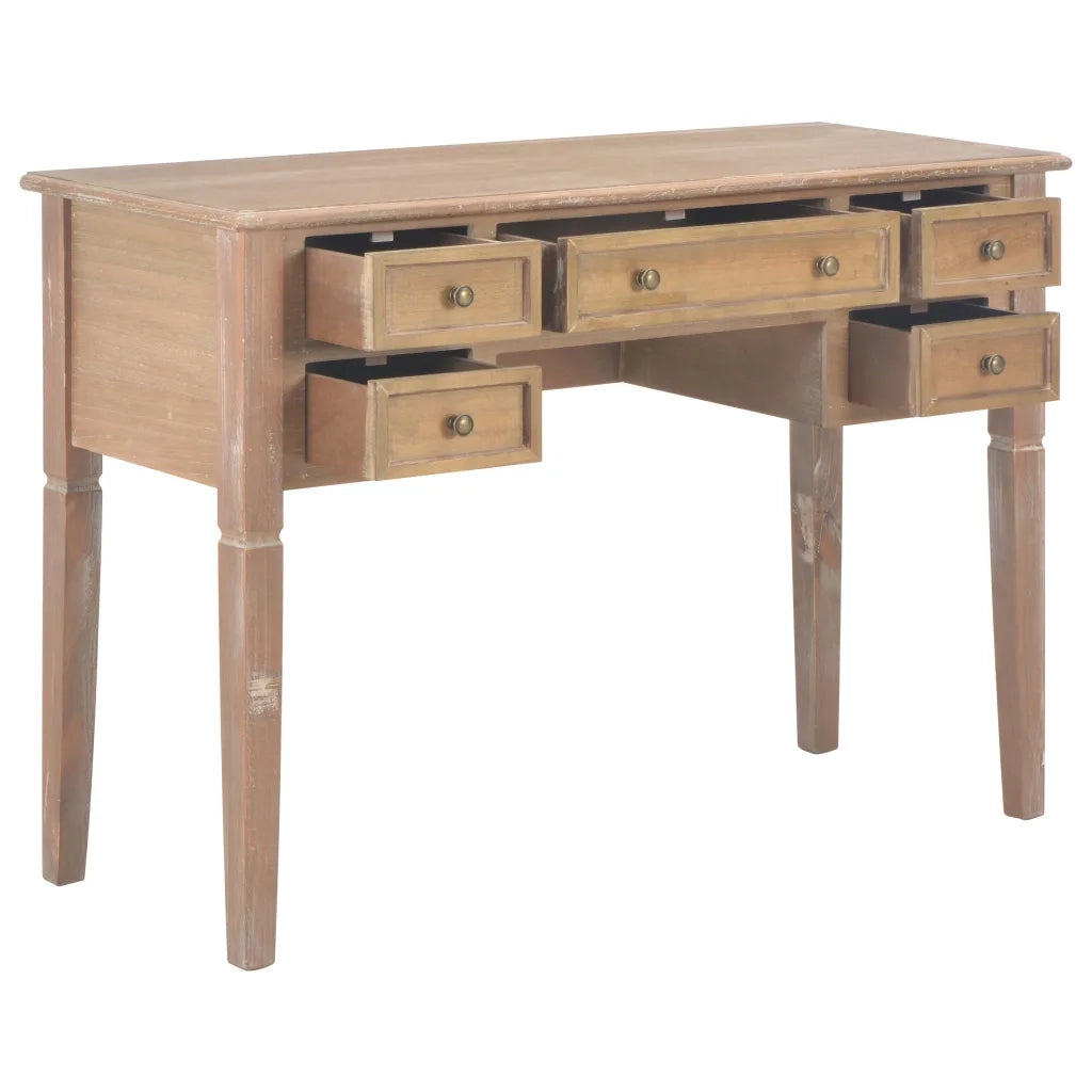 Scrivania Marrone 109,5x45x77,5 cm in Legno cod mxl 64366