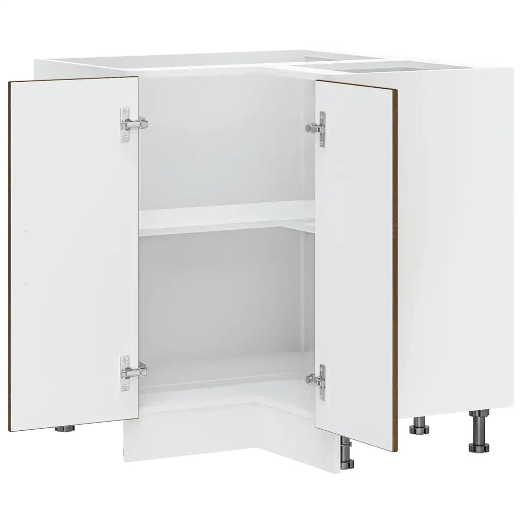 Mobile Base ad Angolo Cucina Lucca Rovere Marrone in Truciolato