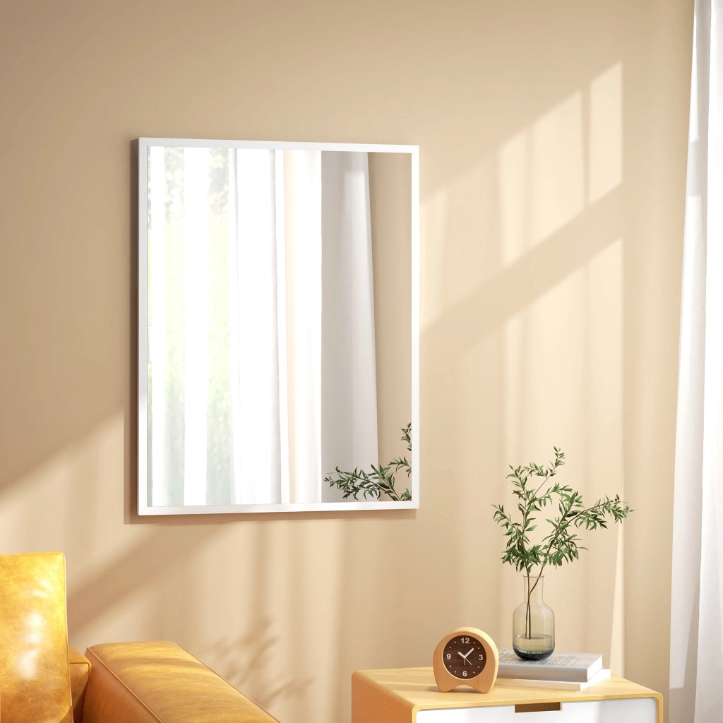 Specchio Rettangolare da Bagno ¨C Xylo ¨C 70x90 cm Bianco per Parete