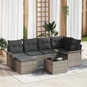 Set Divano da Giardino 7 pcs Grigio polyrattan 3354108