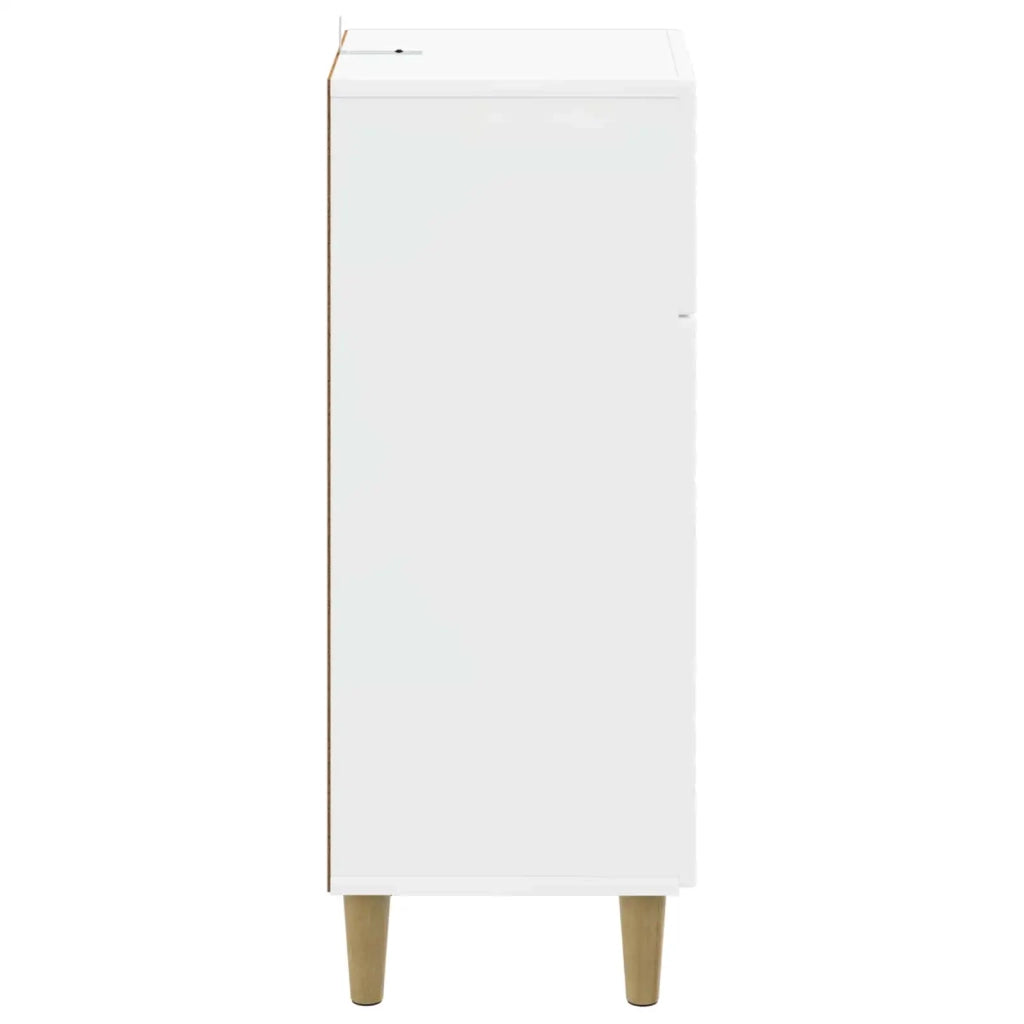 Mobiletto da Bagno DELFT Bianco Lucido 30 x 31 x 80 cm 897049