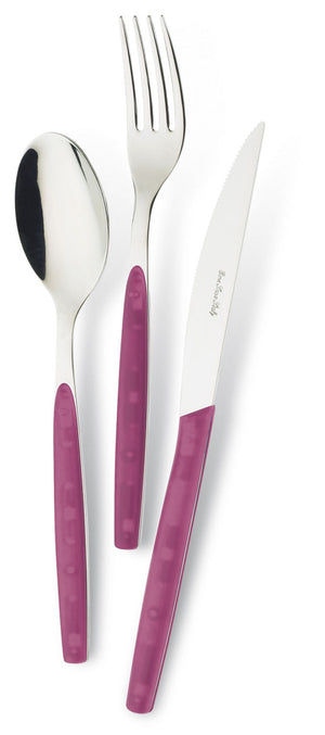Servizio Set di Posate 24 pezzi in Acciaio Inox Eme Dream Viola 51