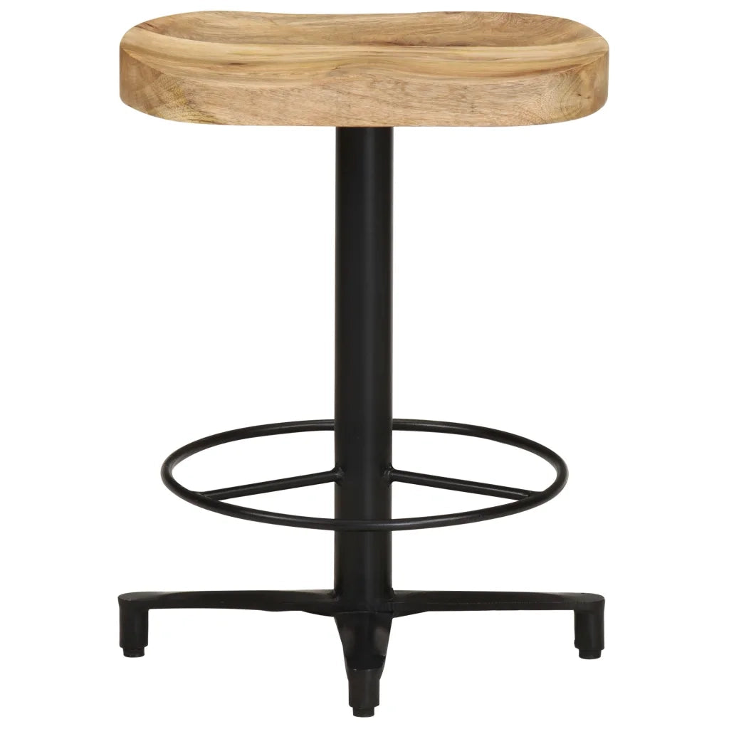 Sgabelli da Bar 2 pz 52 cm in Legno Massello di Mango cod mxl 64077