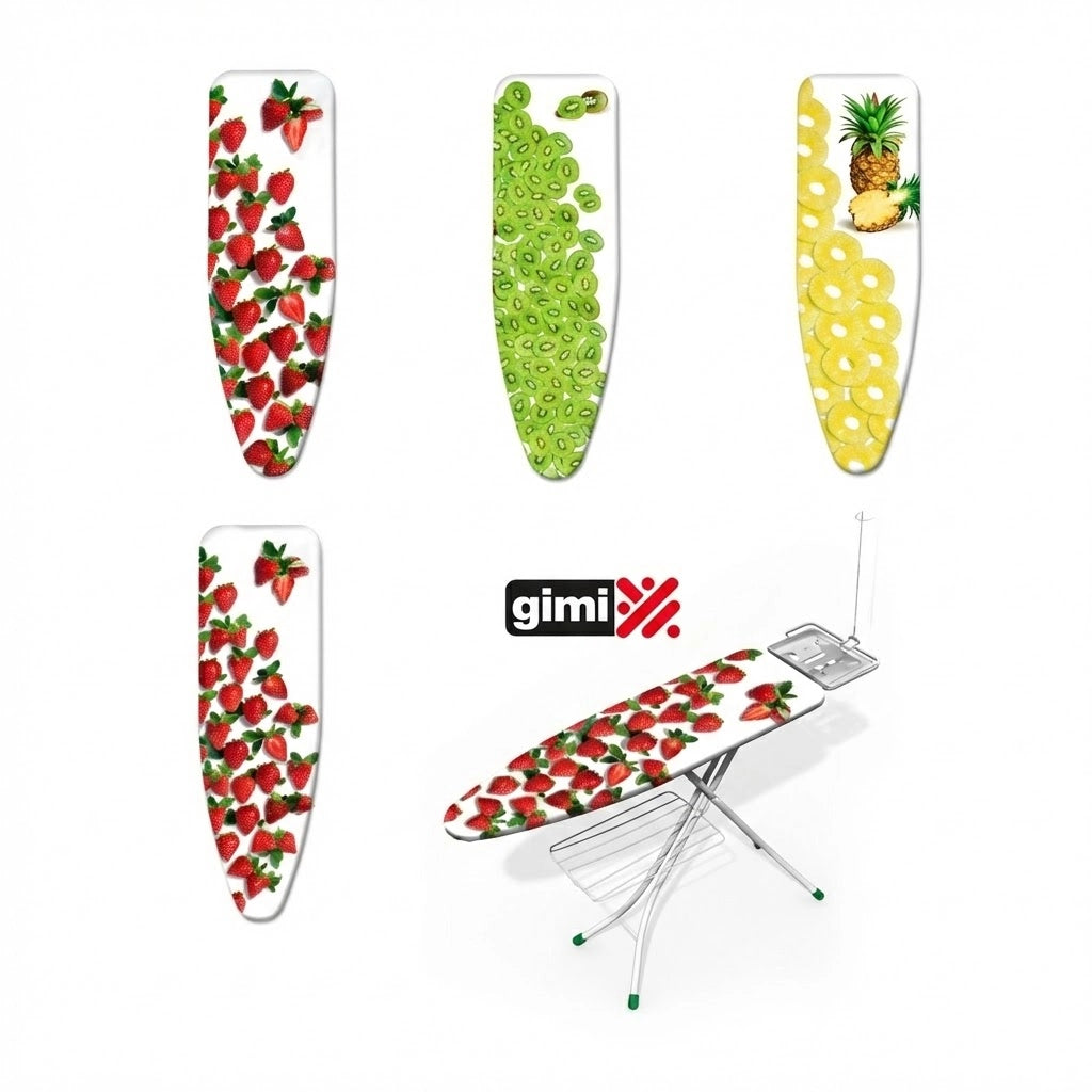 TELO ASSE DA STIRO IN COTONE LOVE GIMI- - cm.139x55 L per assi da stiro max cm.130x44 - 1 blister GIMI
