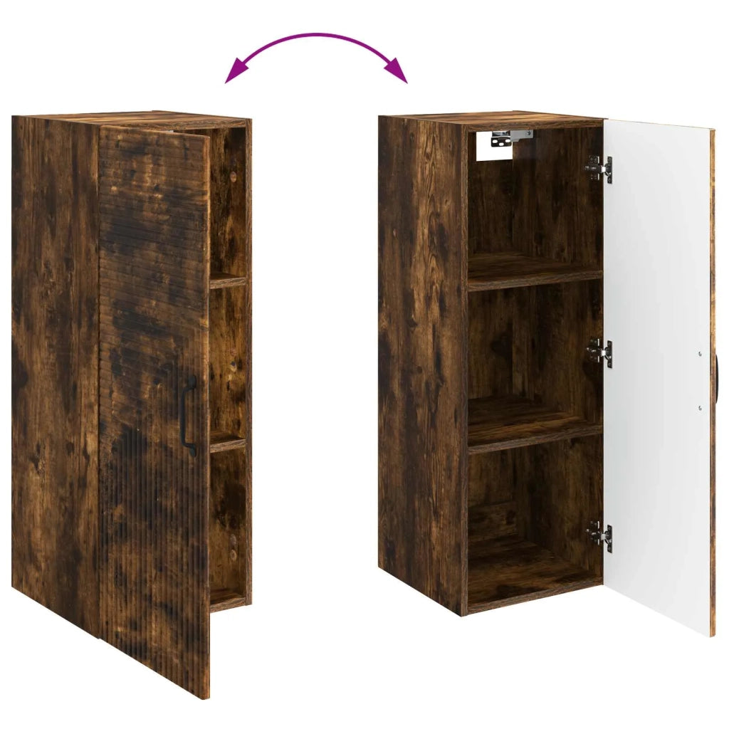 Mobiletto a muro Rovere Fumo 33 x 34,5 x 90 cm