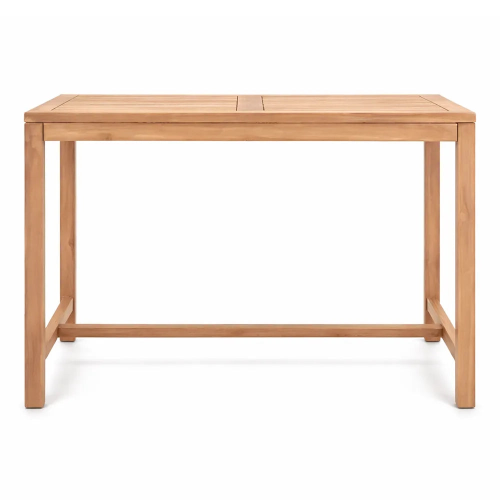 Tavolo Bar Large da Giardino 120x70 cm in Legno Teak Massello