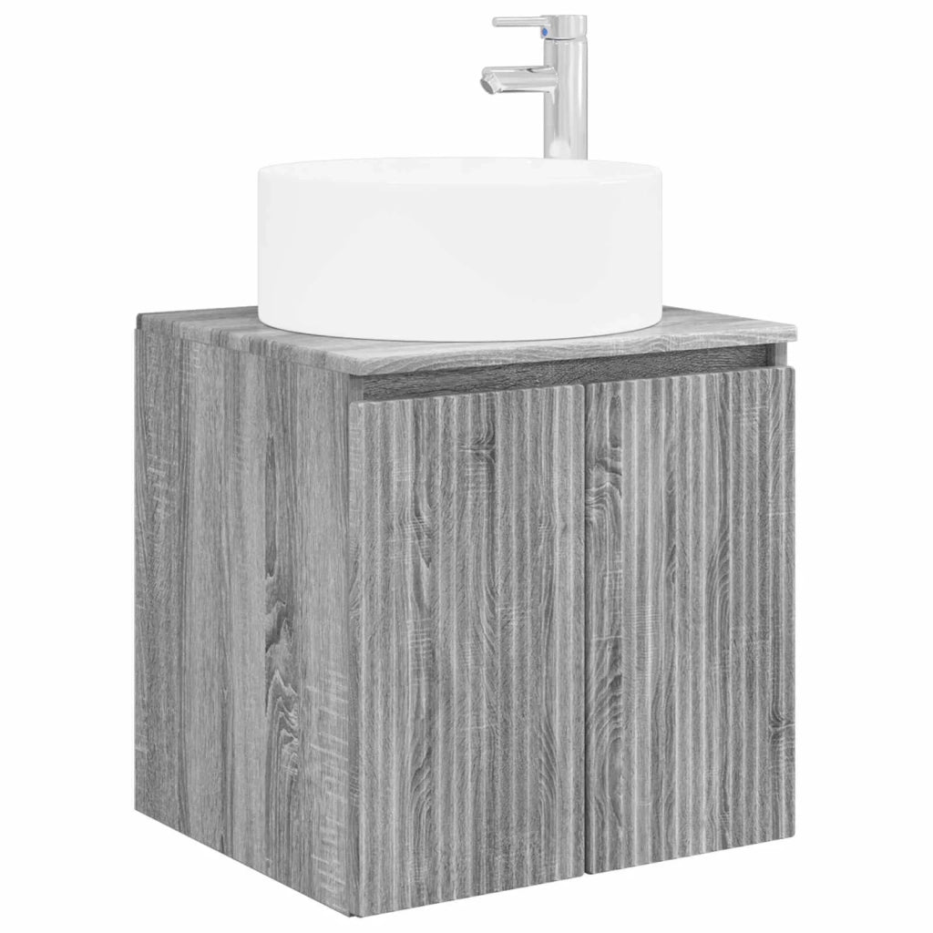 Set di Armadi da Bagno 5 pcs Sonoma grigio Legno ingegnerizzato 3406556