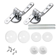 Trade Shop - Cerniere Copriwater Universali 2 Pz Con Raccordi Cerniera Per Tavoletta Wc -        3,5