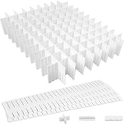 Ladeverdelers adattabili, 18 pezzi, organizzatori di cassetto, iniettore di cassetto in plastica, per intimo, calze, cosmetici, camera da letto, ufficio