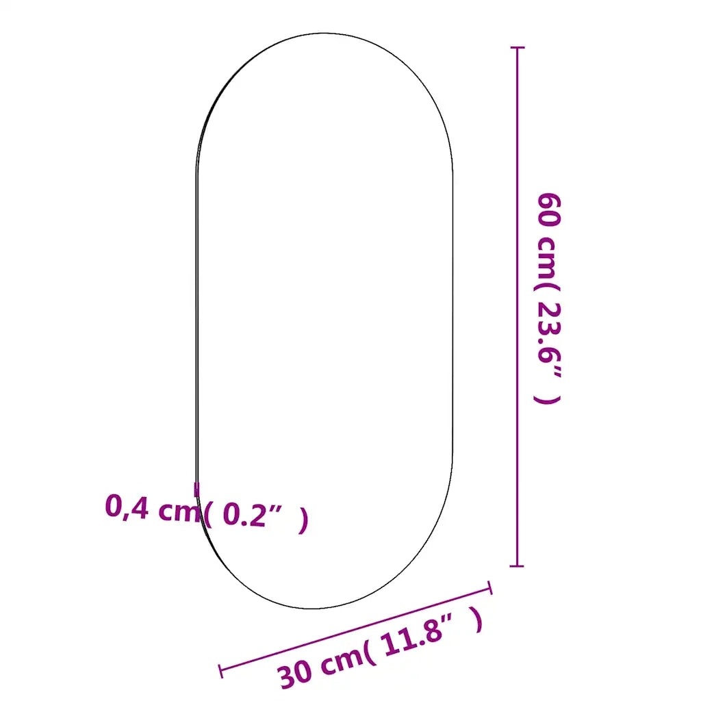 Specchio 60x30 cm in Vetro cod mxl 53839