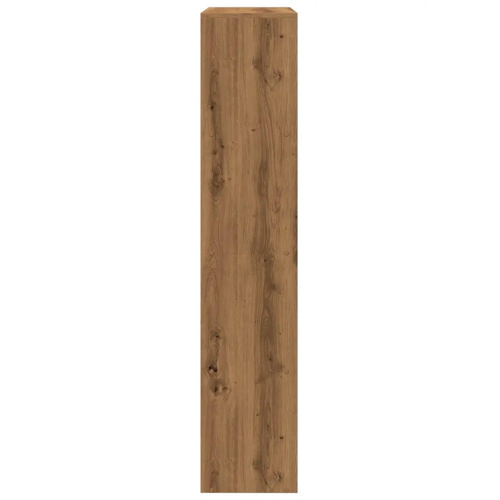 Libreria a 4 Ripiani Rovere 143,5x29x143,5 cm in Truciolato 858002