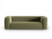 Cosmopolitan Design - Divano "Mackay" 4 posti in velluto verde chiaro 