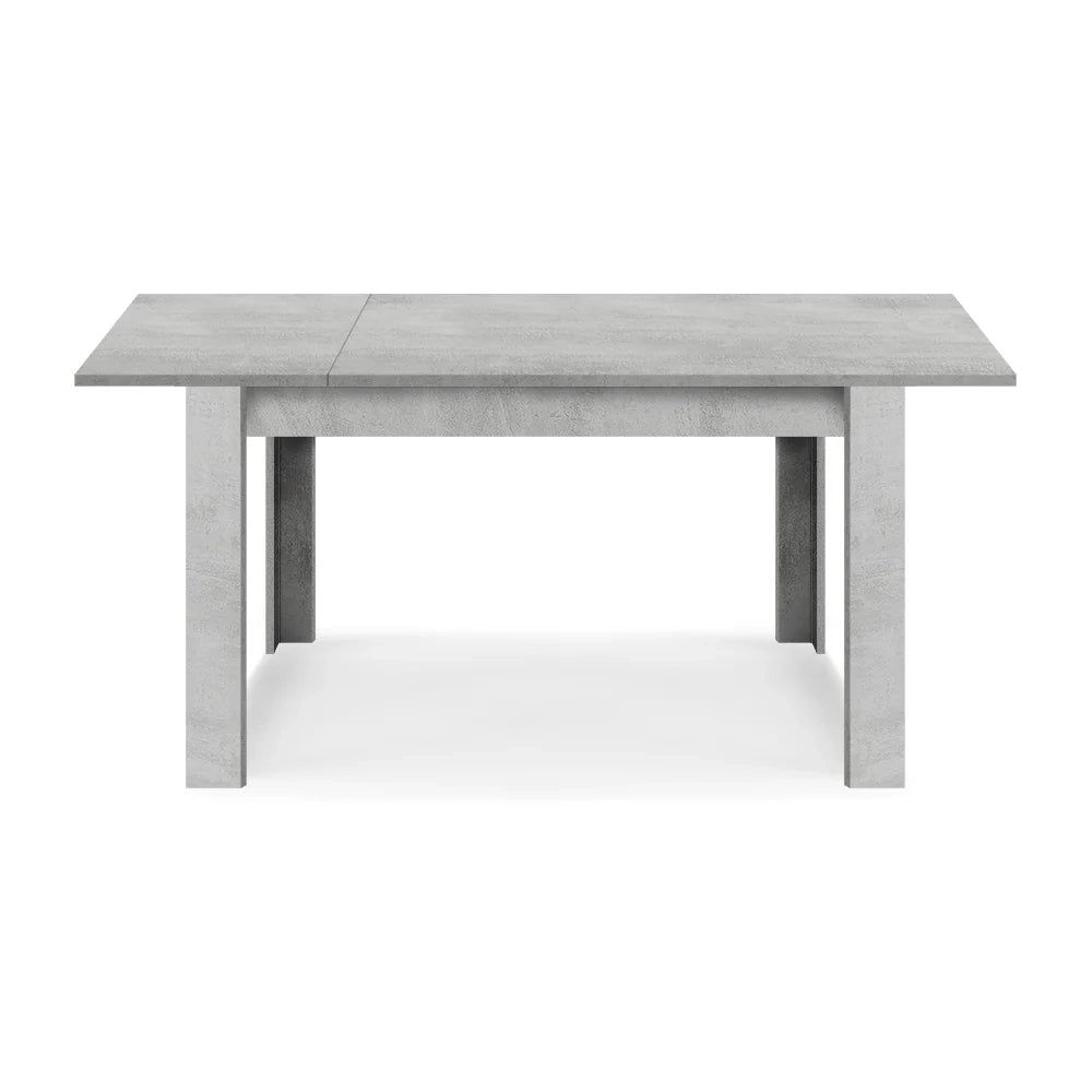 Tavolo allungabile da pranzo Cemento 110x70 fino a 150 cm modello N1 MADE IN ITALY design moderno ideale per cucina, soggiorno e sala da pranzo