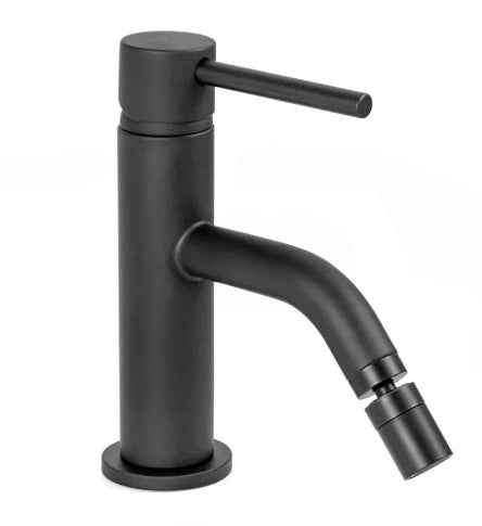 Miscelatore monoleva Bidet serie Cilindra con attacco piletta 1" 1/4 Argo Rubinetterie Colore: Nero Opaco