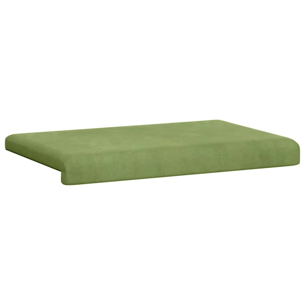 Cuscino per panchina Velluto (V) Verde chiaro Profondità 35 cm 42043178