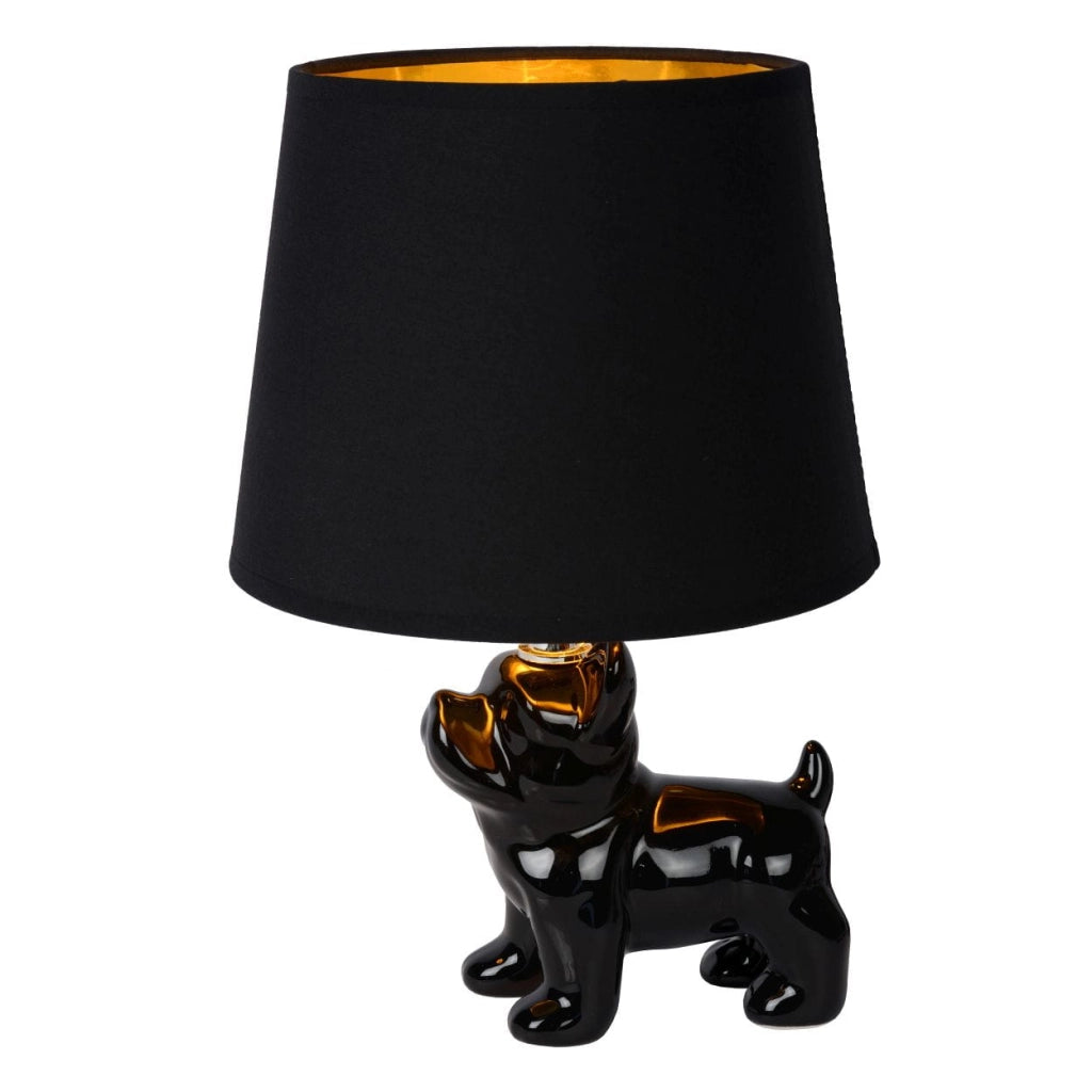 Lampada da tavolo Lucide Sir Winston nera E14 40W IP20