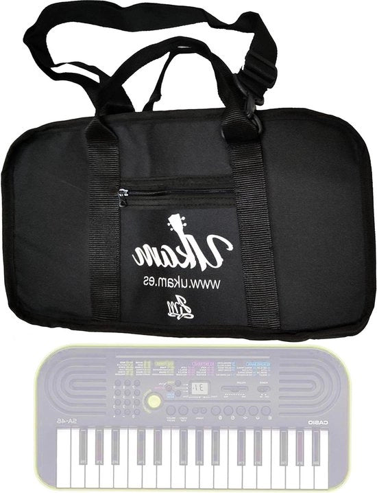 Mini tastiera portatile per Casio SA46/SA47 e KP10 - schienale regolabile - rivestimento 5 mm - realizzato in Spagna